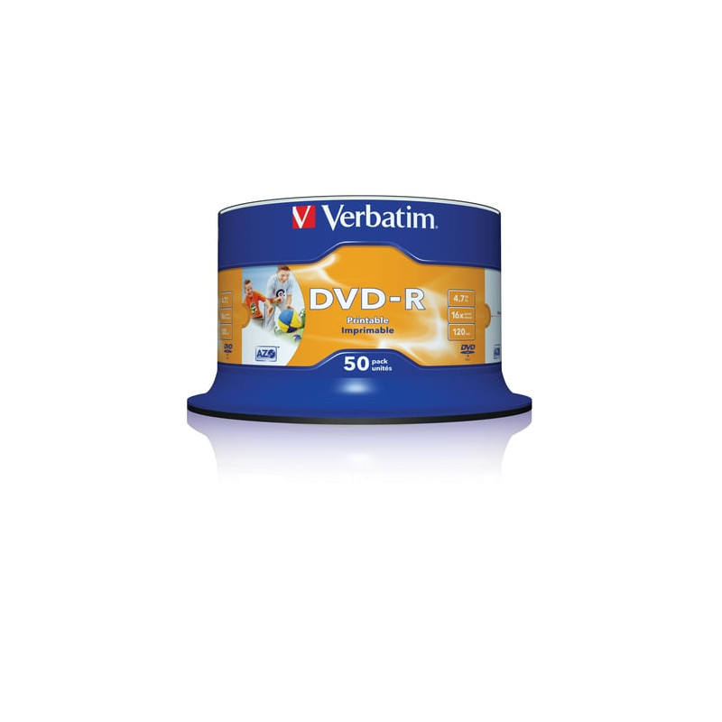 Confezione dvd-r verbatim 4.7gb 16x print 50pcs [43533/50]