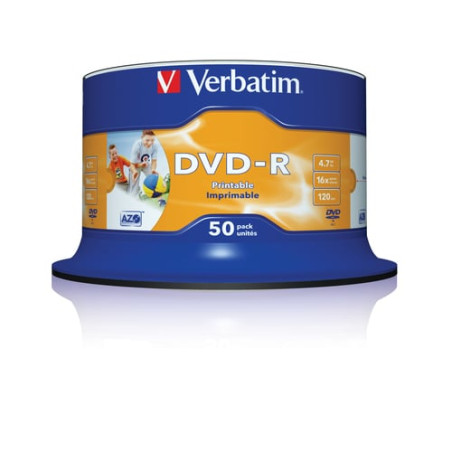 Confezione dvd-r verbatim 4.7gb 16x print 50pcs [43533/50]