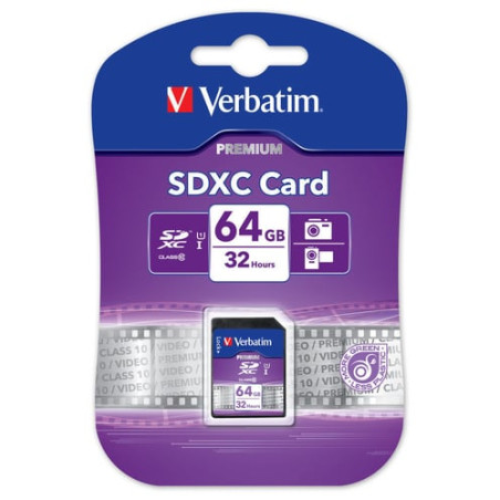 64gb scheda sd verbatim classe 10 [44024]