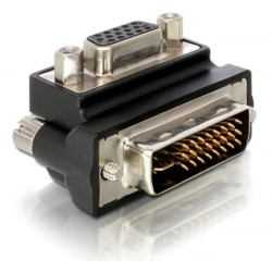Adapter delock 24+5pin dvi-i-st.vga-bu. 90Â° [bk] [65172]