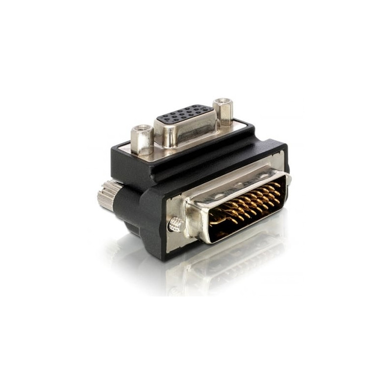 Adapter delock 24+5pin dvi-i-st.vga-bu. 90Â° [bk] [65172]