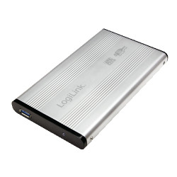 Box hard disk 2,5 logilink usb 3.0/sata silver alu [ua0106a]