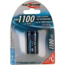 Pila ricaricabile ansmann 2 pz. aaa mini stilo 1100 mah [171087]