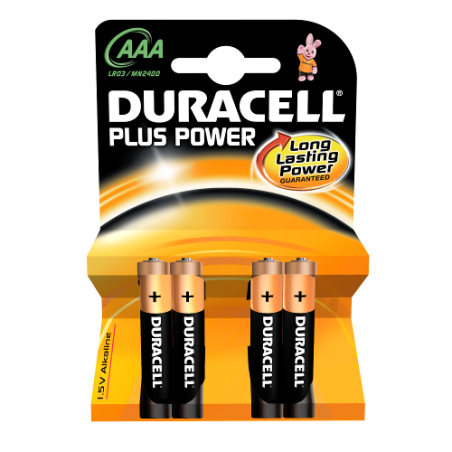 Pila duracell 4 pz. plus aaa mini stilo (mn2400/lr03) [d038141]