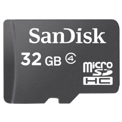 32gb scheda microsd sandisk + adattatore [sdsdqm-032g-b35a]