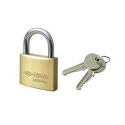 Lucchetto ottone mm.30 21010 logo (pz 12) [logo ]