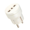 Adattatore 10/16a+t schuko bianco syntesy 05273 (pz 20) [syntesy