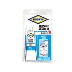 Silicone sanitari bianco ml. 60 bostik (pz 12) [bostik ]