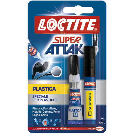 Colla superattak plastica gr. 2+4 loctite (cf 12) [loctite ]