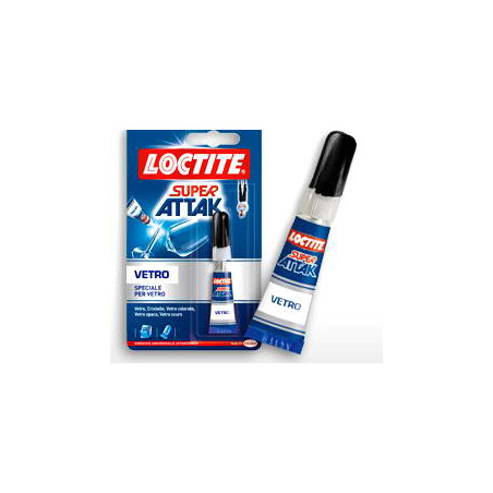 colla super attak vetro gr. 3 pz 24 [loctite]