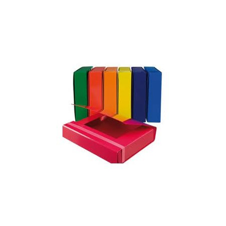 Cartella progetto con elastico starline dorso 7cm verde [507riv-ve]