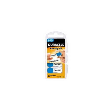 Pila duracell 6 pz. a bottone hearing aid da675 [duracell]