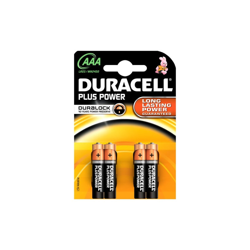 Pila duracell 4x10 plus aaa mini stilo mn2400 [duracell]