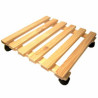 Pedana legno c/ruote multiuso 35x35 h.10 [machx ]
