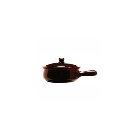 Casseruola terracotta coli' bruna con coperchio cm.25 [coli]