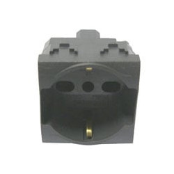 Frutto comfort presa shuko trival. 10/16a grigio [marlanvil ]