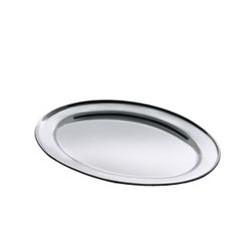 Vassoio in acciaio salvinelli 18/10 ovale cm.50 [salvinelli]