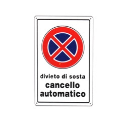 Cartello divieto di sosta 20x 30 plastica [targotimbri ]