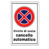 Cartello divieto di sosta 20x 30 plastica [targotimbri ]