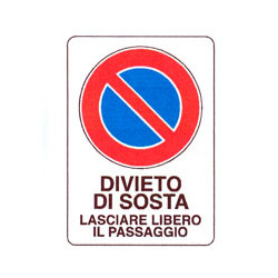 Cartello divieto di sosta 48x 68 plastica [targotimbri ]