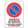 Cartello divieto di sosta 48x 68 plastica [targotimbri ]