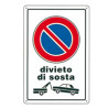 Cartello divieto di sosta r.f. 20x 30 plastica [targotimbri ]
