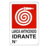 Cartello idrante 20x 30 plastica [targotimbri ]
