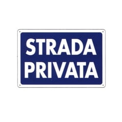 Cartello strada privata 30x 20 plastica [targotimbri ]