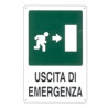 Cartello uscita emergenza 20x 30 plastica [targotimbri ]
