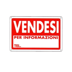 Cartello vendesi 30x 20 plastica [targotimbri ]