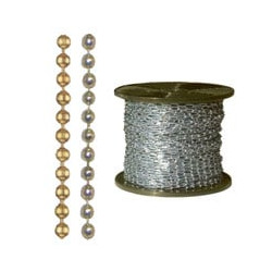 Catena pallini ottone cromato mm.3,60 m.25 [machx ]