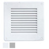 Griglia lamiera 140x140 rete bianca [laventilazio]