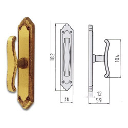 Cremonese lady ottone fume' ez (pz 6) [ghidini ]
