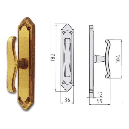 Cremonese lady ottone fume' ez (pz 6) [ghidini ]