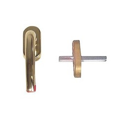 Martellina milena ottone lucido dk q.7x40 ribalta (pz 2) [ghidini