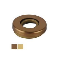 Rosetta tonda cuore anodizzata bronzata (pz 2) [ghidini ]