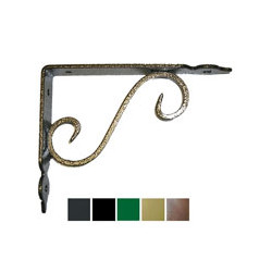 Mensola vulcania ferro battuto 140x110 nero (pz 2) [vulcania]