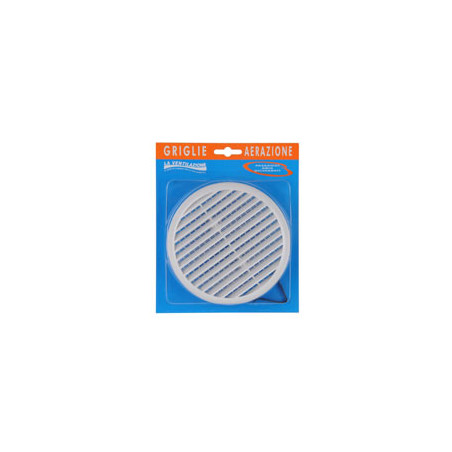 Griglia pl 135 tonda rete 80/125 molle bl [laventilazio]