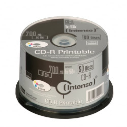 Confezione cd-r intenso 700mb 50pcs cakebox "printable inkjet"