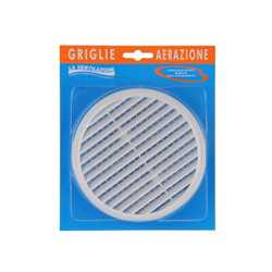 Griglia pl 150 tonda rete 125 bl [laventilazio]