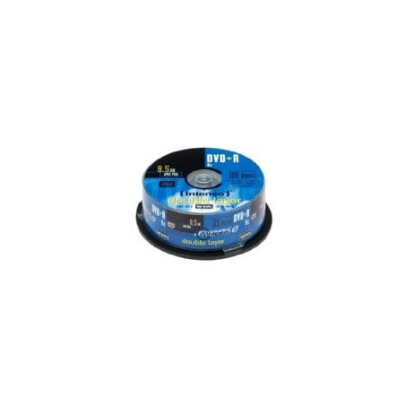 Confezione dvd+r intenso 8,5gb 25pcs cakebox double layer 8x retail