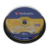 Confezione dvd+rw verbatim 4,7gb 10pcs pack 4x spindel silver retail