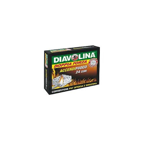 Accendi fuoco diavolina a cubetti doppiaforza pz.24