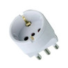Adattatore 10a+t schuko bianco syntesy 00351 (pz 20) [syntesy ]
