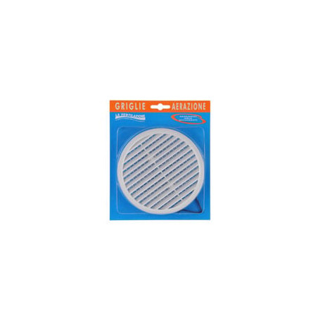 Griglia pl 175 tonda rete 125/160 molle bl [laventilazio]