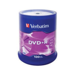 Confezione dvd+r verbatim - 4.7 gb - 100pcs [43551]