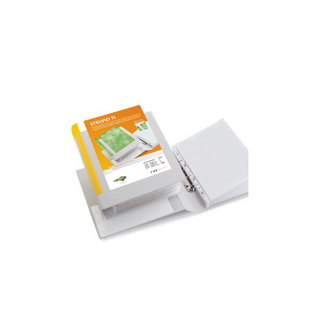 Raccoglitore ad anelli sei rota stelvio ti 25 a5 4d bianco 15x21cm