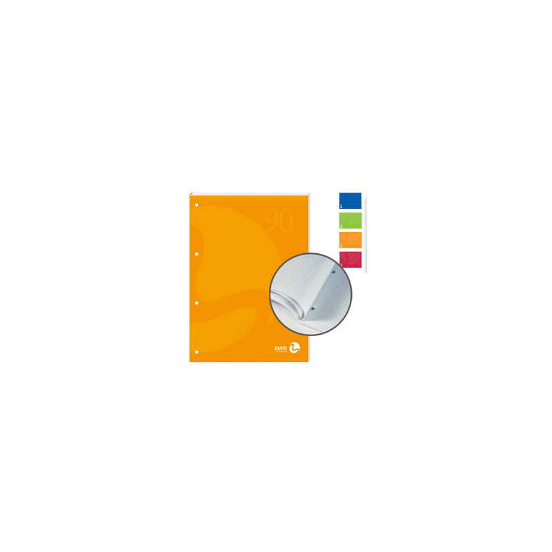 Blocco notes bm collat lato lungo a4 4fori 90gr 50fg 4mm 250gr [0100231]