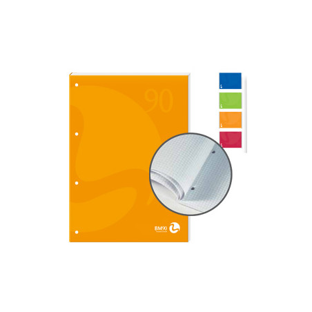 Blocco notes bm collat lato lungo a4 4fori 90gr 50fg 4mm 250gr [0100231]