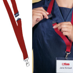 Cordino portabadge durable 10 pz. 20mm rosso [8137-03]